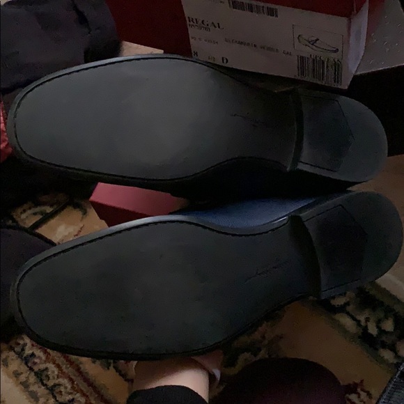 Navy Blue Ferragamo loafers - Picture 8 of 10